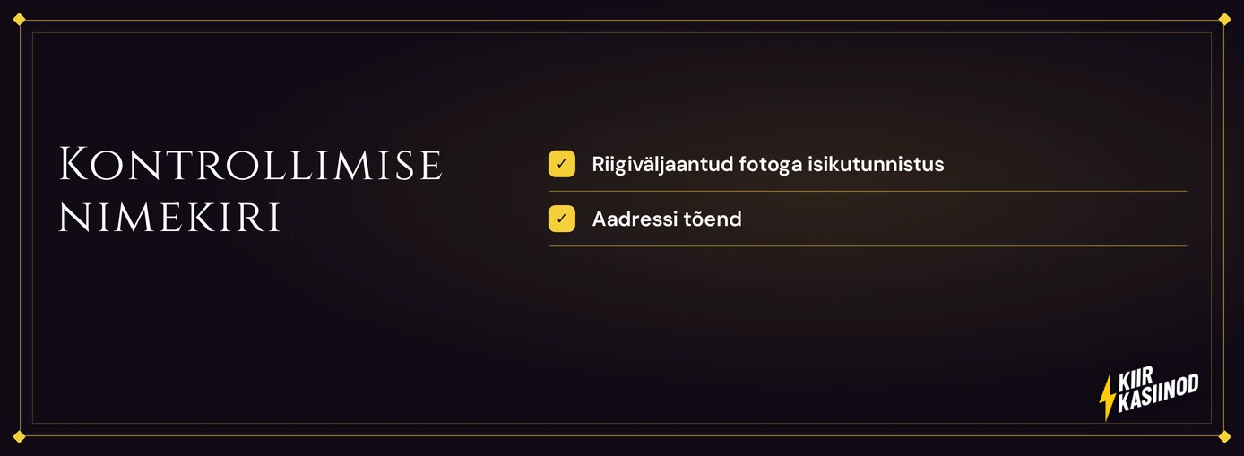 Vaata KYC dokumente