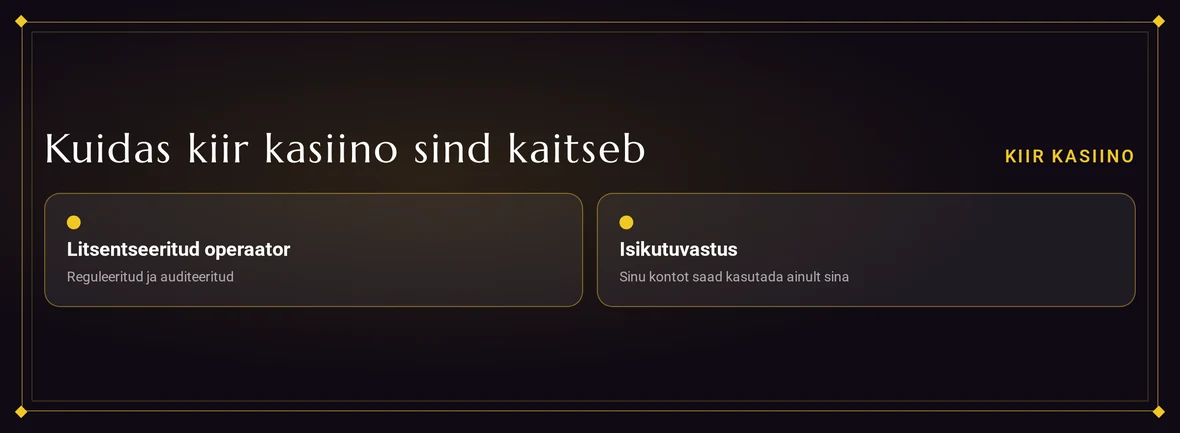Vaata konto kaitset