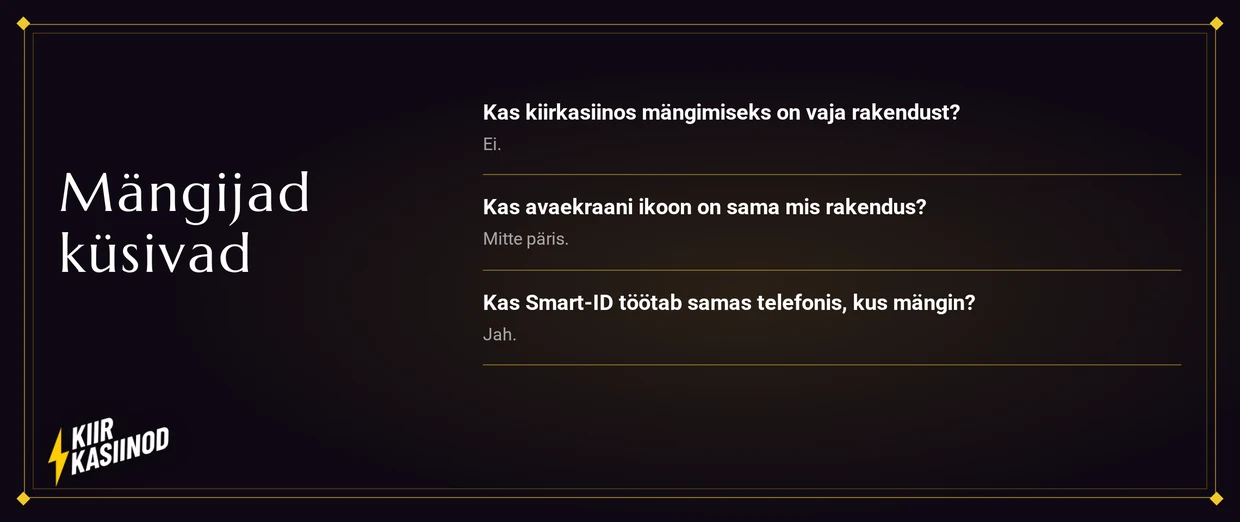 Loe kiireid vastuseid